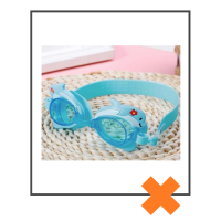 Duikbril dolfijn blauw